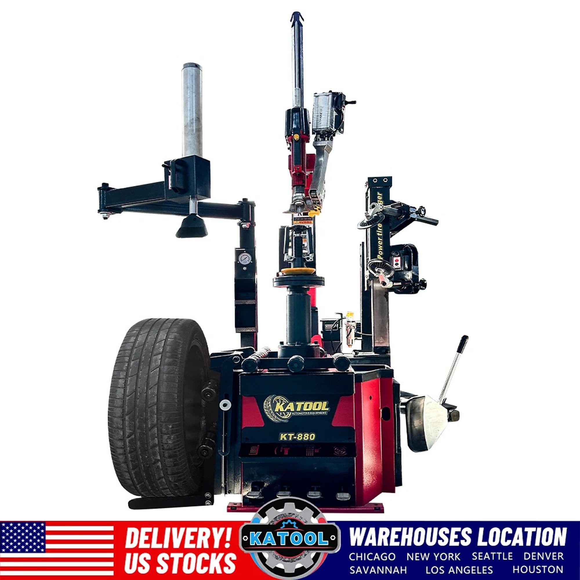 KATOOL KT-T880 Center Post Tire Changer (13"-26" Rims)