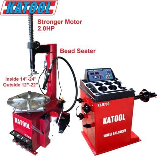 KATOOL KT-T810 Tire Changer & KT-B700 Wheel Balancer Combo