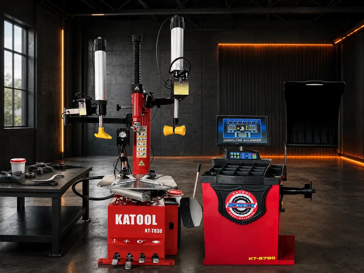 KATOOL KT-T830 Tire Changer & KT-B750 Wheel Balancer Combo