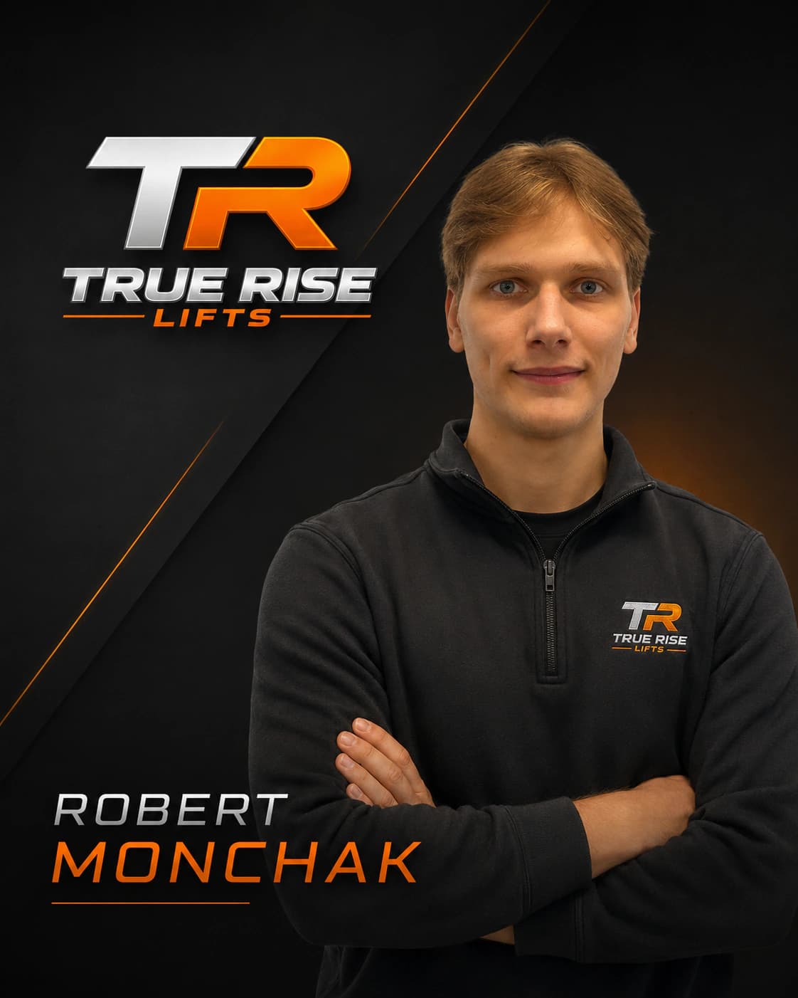 Portrait of Robert Monchak, sales team at True Rise Lifts